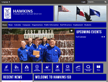 Tablet Screenshot of hawkinsisd.org